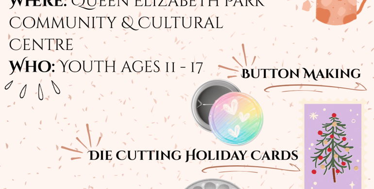 CCAH x Town of Oakville Youth Holiday Drop-in Night